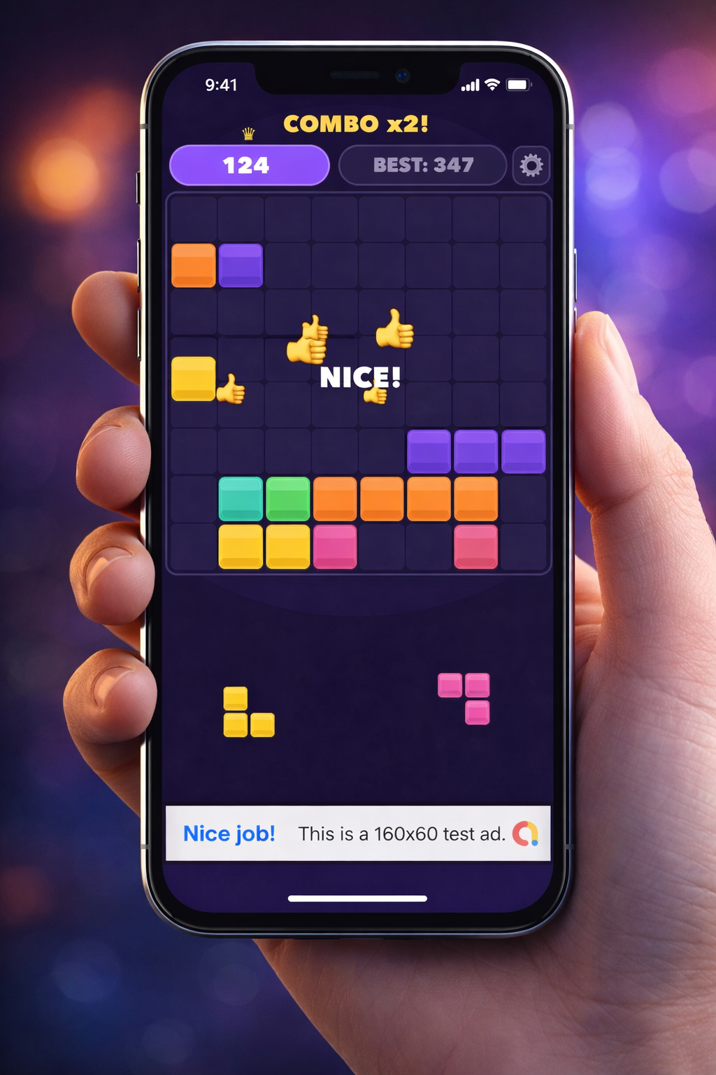 Tetroit gameplay - combo